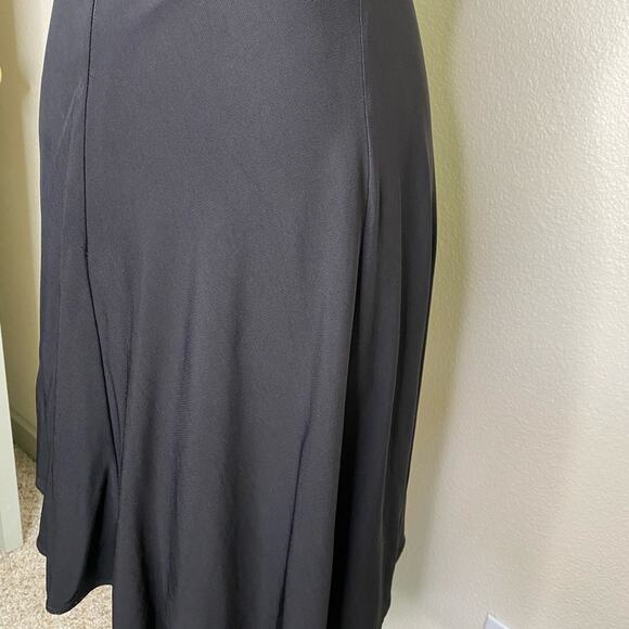 Kay Unger little black halter evening dress lace bodice size 8 - Picture 10 of 11